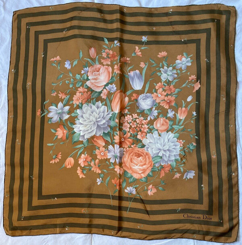 Foulard vintage soie - foulard, en